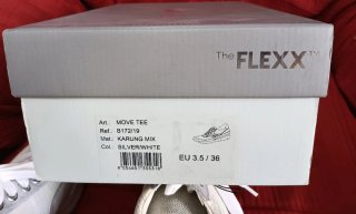 Zapatos deportivos The Flexx plateados y blancos