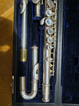 Flauta travesera con estuche
