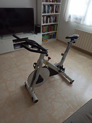 Bicicleta de Spinning Blanca