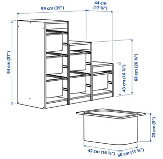 Estantería Escalera Trofast IKEA Blanca