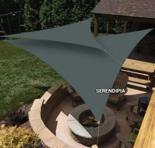 TOLDO VELA DE SOMBREO TRIANGULAR GRIS 3X3X3