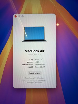 MacBook Air M4 15 16GB 512GB