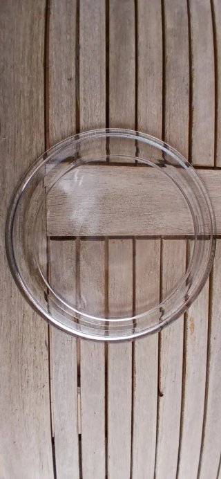 Plato de cristal para microondas y su soporte