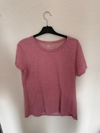 Camiseta Pull&Bear Estampado Pimientos Roja Talla