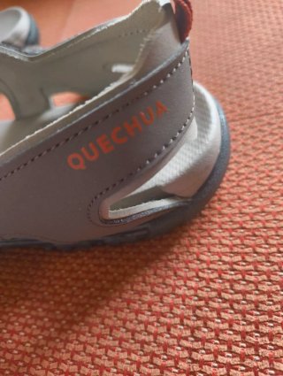 Sandalias Quechua Hombre Talla 42 Gris Naranja