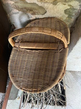 Cesta de mimbre grande