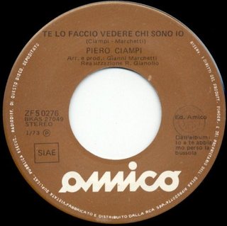Piero Ciampi Io E Te, Maria 7" 45 giri