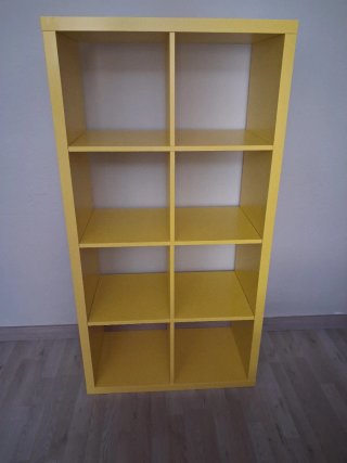 Estantería Kallax 8 cubos amarilla