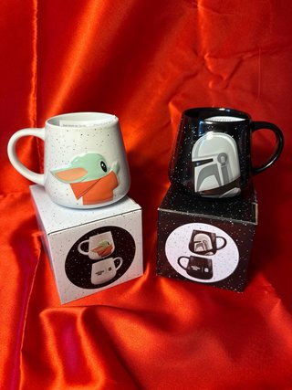 Tazas Mandalorian y Grogu (Baby Yoda) x2