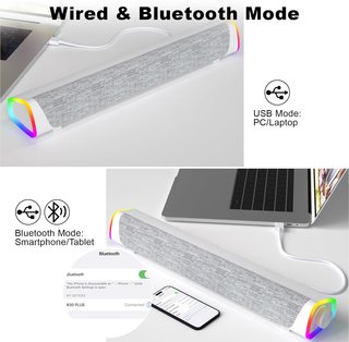 Altavoces bluetooth usb barra sonido portátil