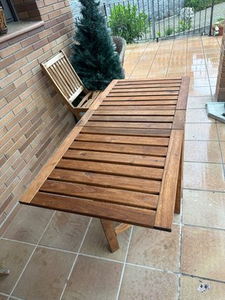 Mesa plegable de madera Ikea