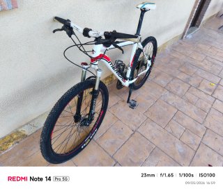 Bicicleta Merida Race 29 Blanca y Roja