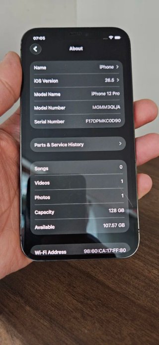iPhone 12 Pro 128GB Plata/Gris Espacial