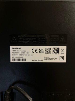 Subwoofer Samsung PS-WA65D Negro