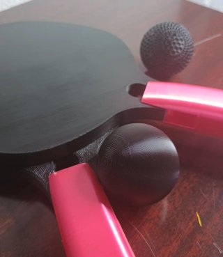 Racchette da ping pong e palline