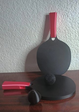 Racchette da ping pong e palline