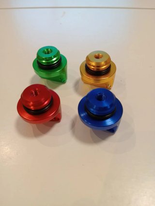 Tapones de aceite de colores 4 unidades