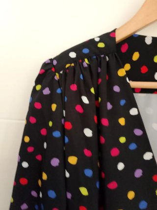 Blusa Barey lunares multicolor Talla S