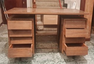 Mesa de despacho madera 8 cajones