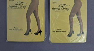 Pack 4 Pantys mujer. T/XXL. Nude y Negro