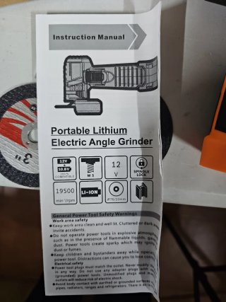 Mini amoladora 12V Li-ion