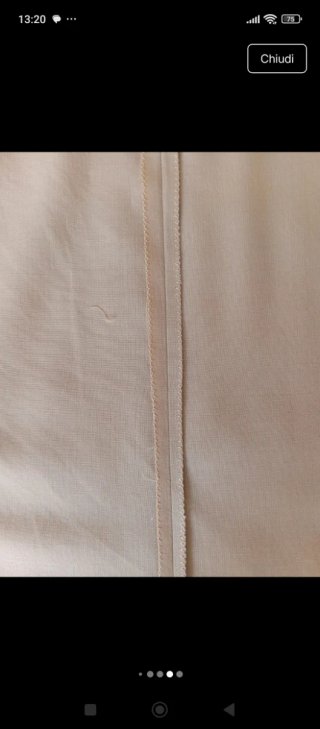 Completo donna vintage 100% lino fatto a mano