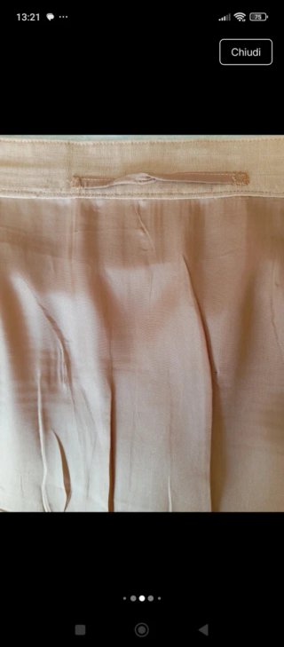 Completo donna vintage 100% lino fatto a mano