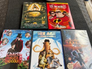 Lote 5 Películas DVD Infantil y Familiar