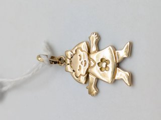 Colgante Oro 18k Niña Flor