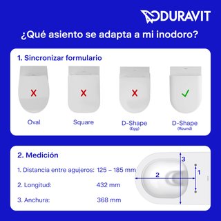 Asiento WC Duravit Universal Cierre Suave