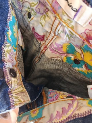 Jeans Francomina donna vintage blu