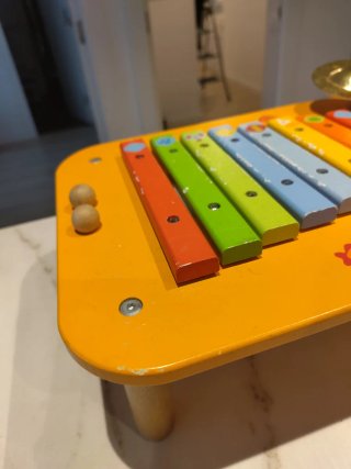 Xilófono de madera infantil