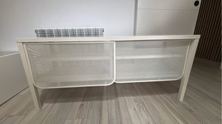 Banco zapatero IKEA metálico blanco