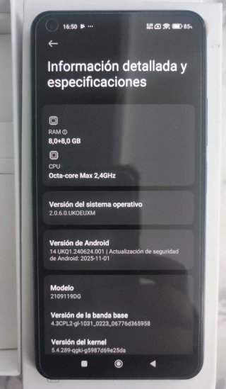 Xiaomi 11 Lite 5G NE 128Gb Azul 16GB RAM