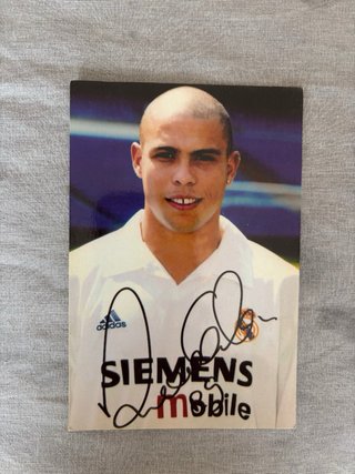 4 Fotos Firmadas jugadores Real Madrid históricos