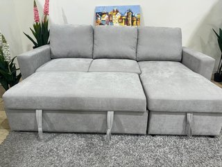 Sofá cama chaise longue  234cm beige