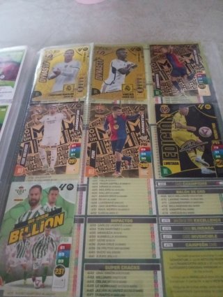 Álbum de cromos de fútbol Panini.