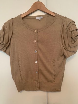 Vestido de encaje, chaqueta punto , zapatos Lodi