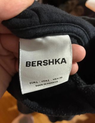 Sudadera Bershka Negra Talla L
