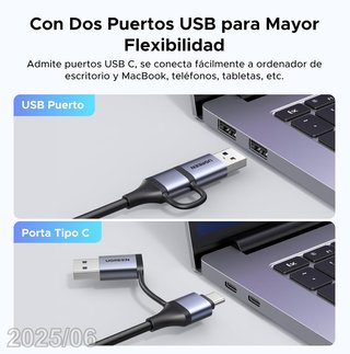 UGREEN Capturadora Video HDMI 4K a USB-A/C 2K