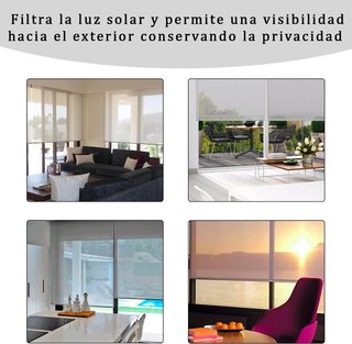 Estor enrollable screen privacidad aislante