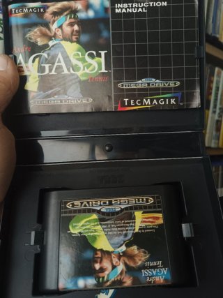 Andre Agassi Tennis Mega Drive Tecmagik