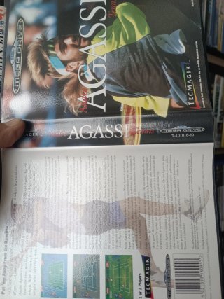 Andre Agassi Tennis Mega Drive Tecmagik