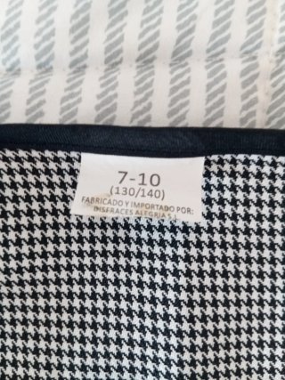 Chaleco y gorra chulapo talla 7-10 años