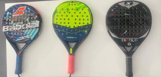 Lote 3 palas pádel Babolat, Kuikma, Diablo