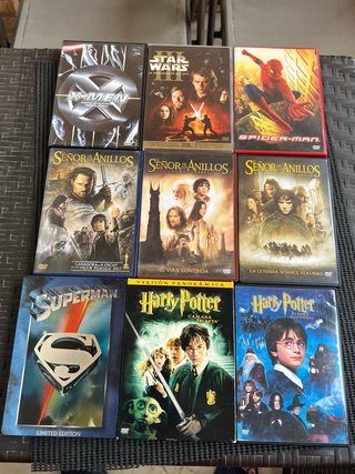 Colección DVDs: X-Men, Star Wars, Spiderman, Señor