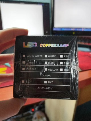 Lámpara LED Cobre RGB Esfera