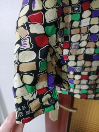 Blusa estampada multicolor
