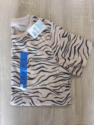 Camiseta Primark Animal Print Talla 12-13 Años