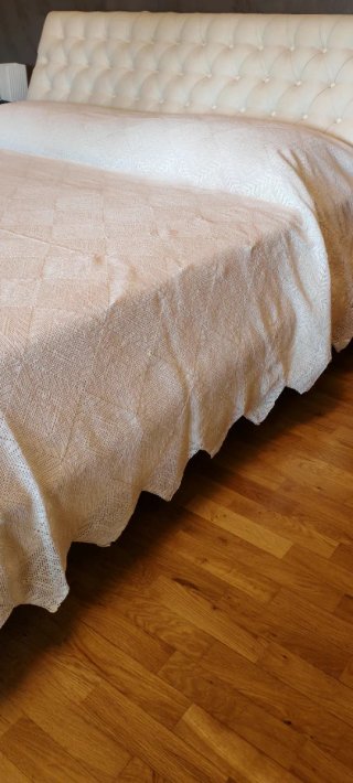 Coperta matrimoniale bianca